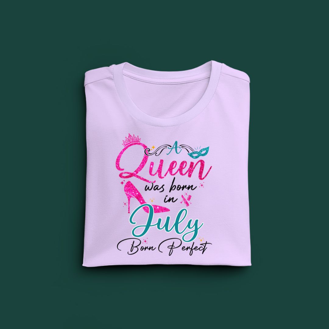 A Queen was born in July Exclusive T-shirt