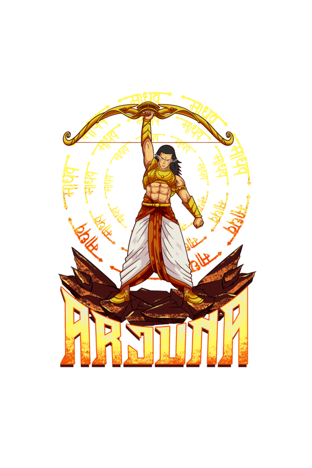 ARJUNA MADHAV - The Legends of Mahabharata Oversized T-shirt