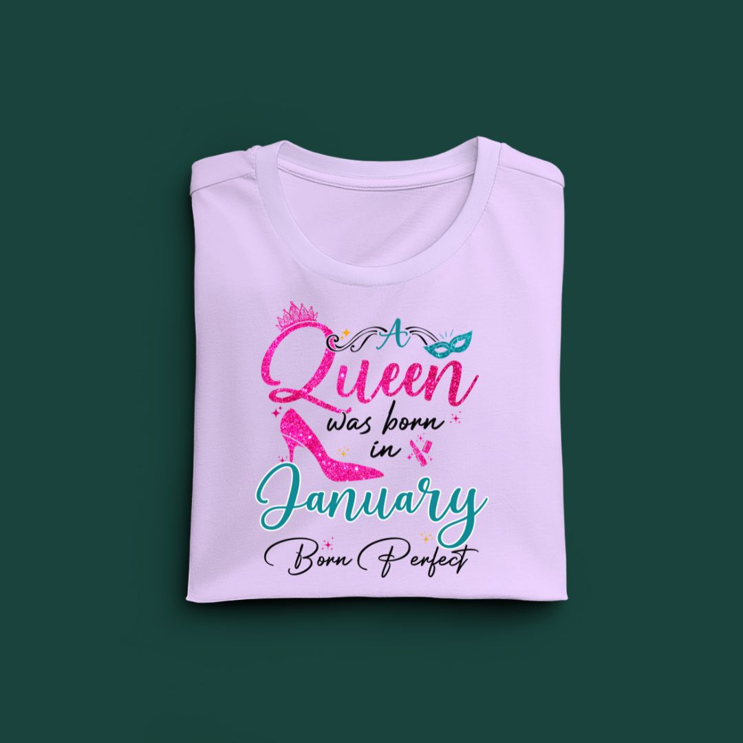 A Queen was born in January Exclusive T-shirt