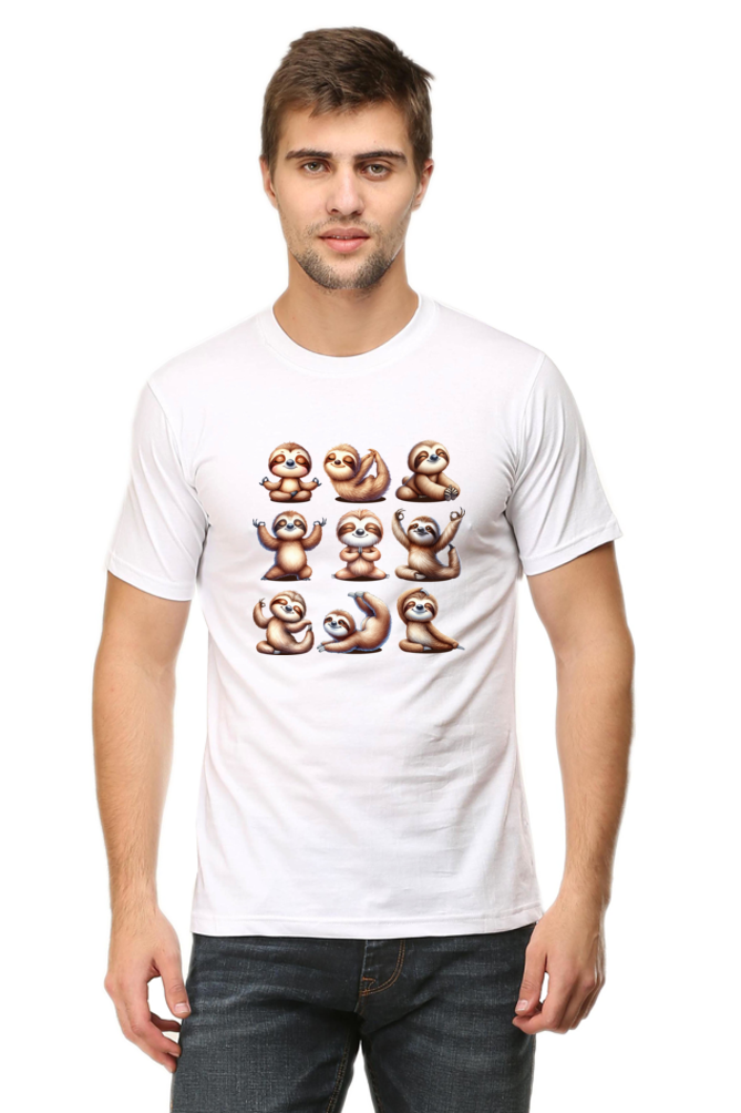 Sloth doing YOGA Positions Regular Classic Unisex T-shirt (Limited Edition)