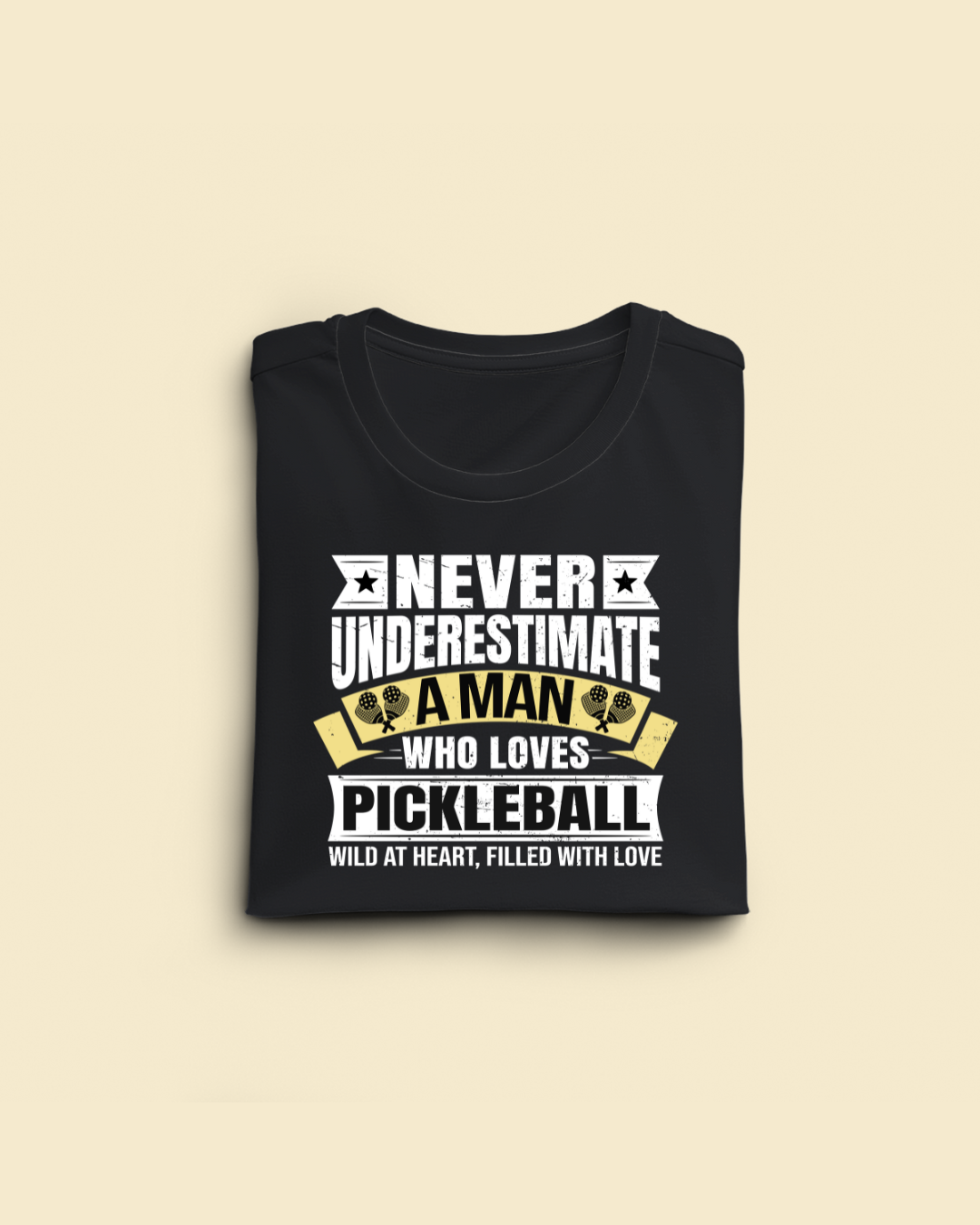 Never Underestimate a Man who Loves Pickle Ball Limited Edition Regular T-shirt