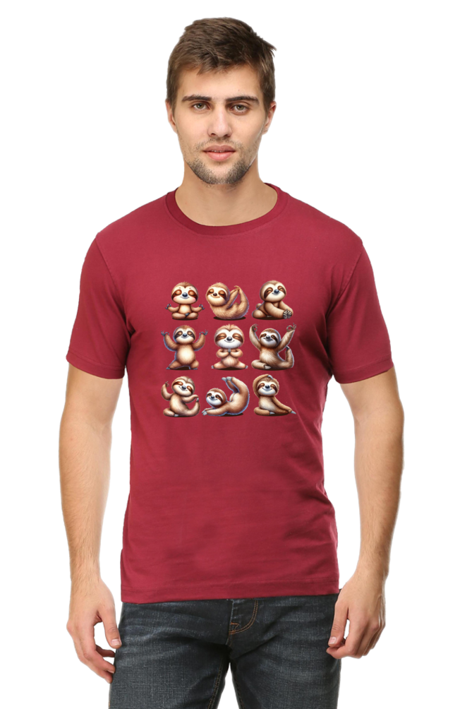 Sloth doing YOGA Positions Regular Classic Unisex T-shirt (Limited Edition)