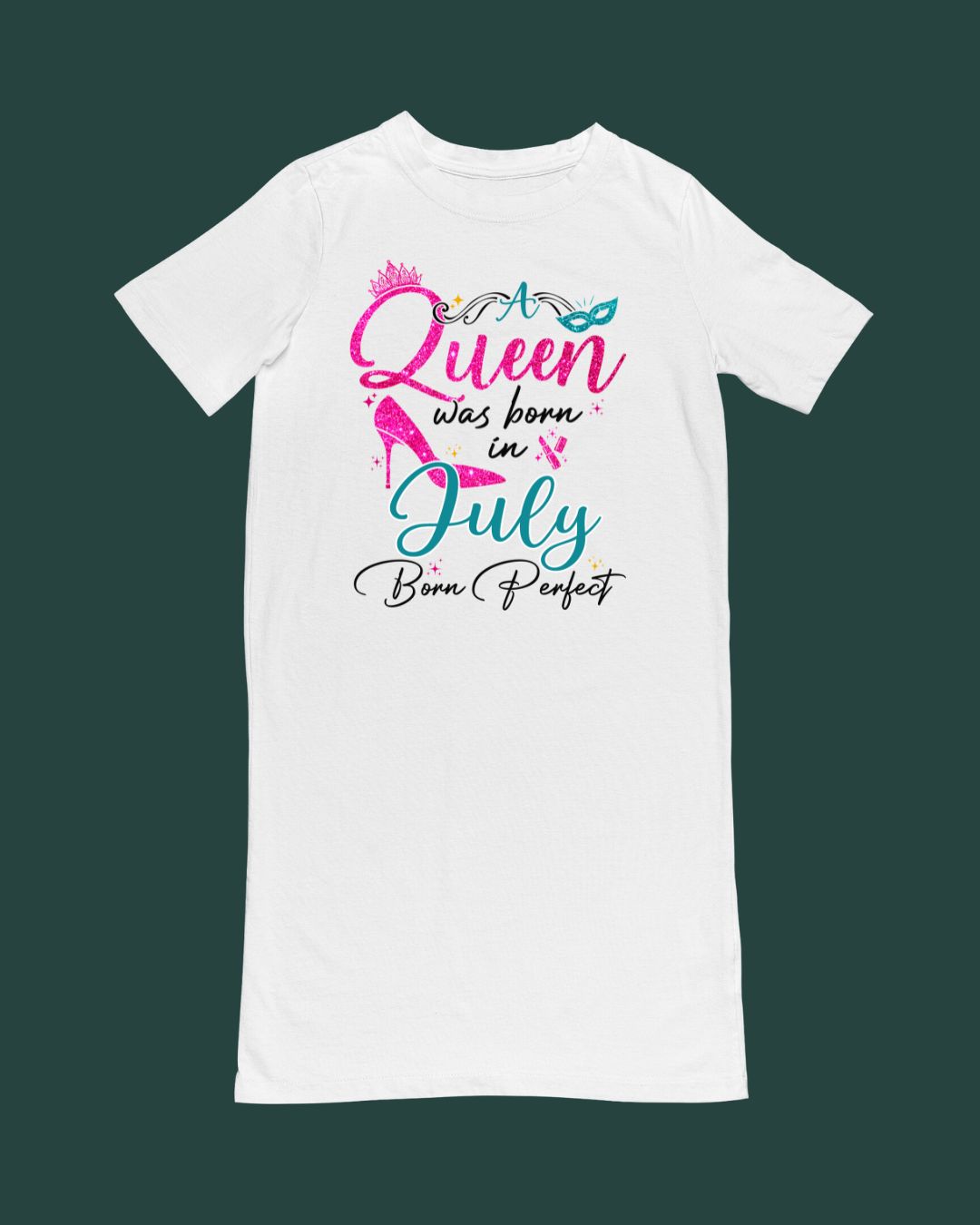 A queen was born in July Premium T-shirt Dress