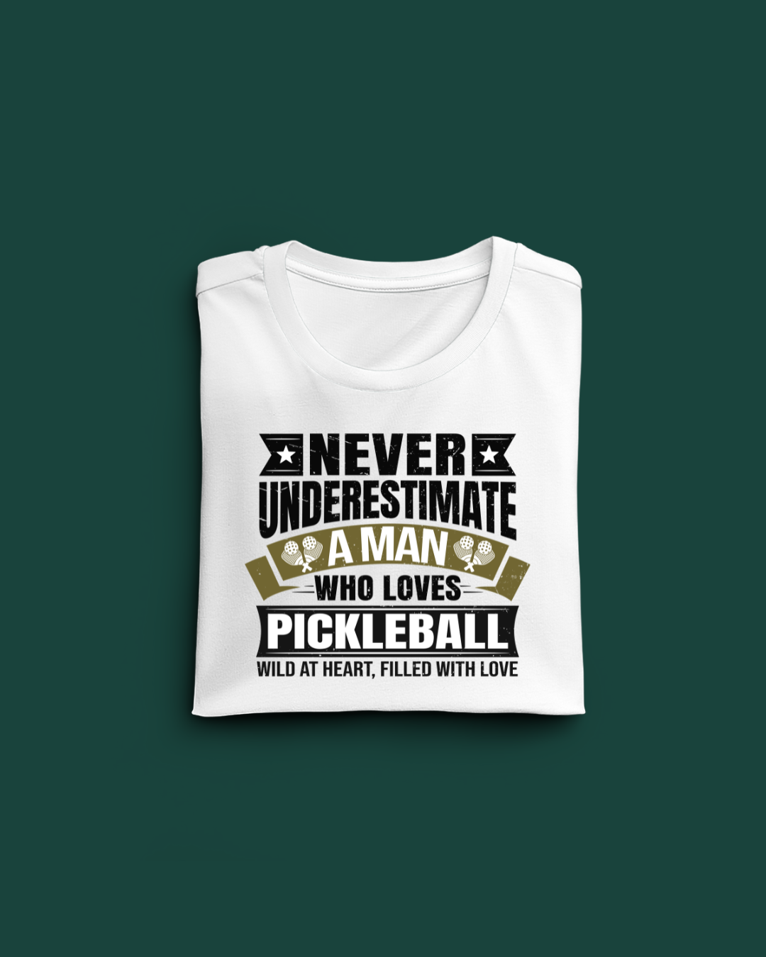 Never Underestimate a Man who Loves Pickle Ball Limited Edition Regular T-shirt