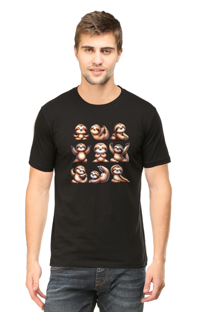 Sloth doing YOGA Positions Regular Classic Unisex T-shirt (Limited Edition)