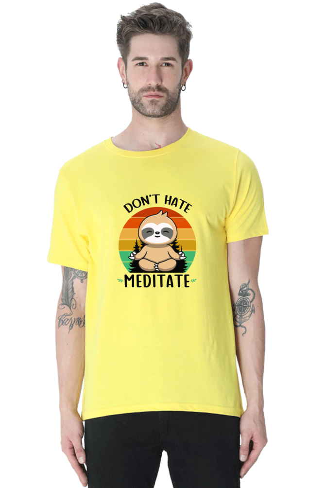 Don't Hate Meditate - Regular Classic Unisex T-shirt
