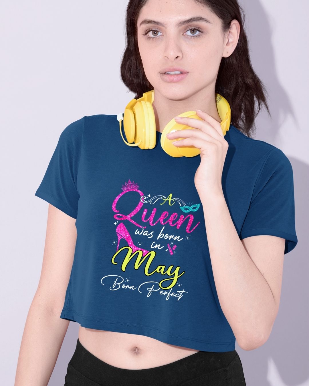 A Queen was born in May Limited Edition Premium Crop Top