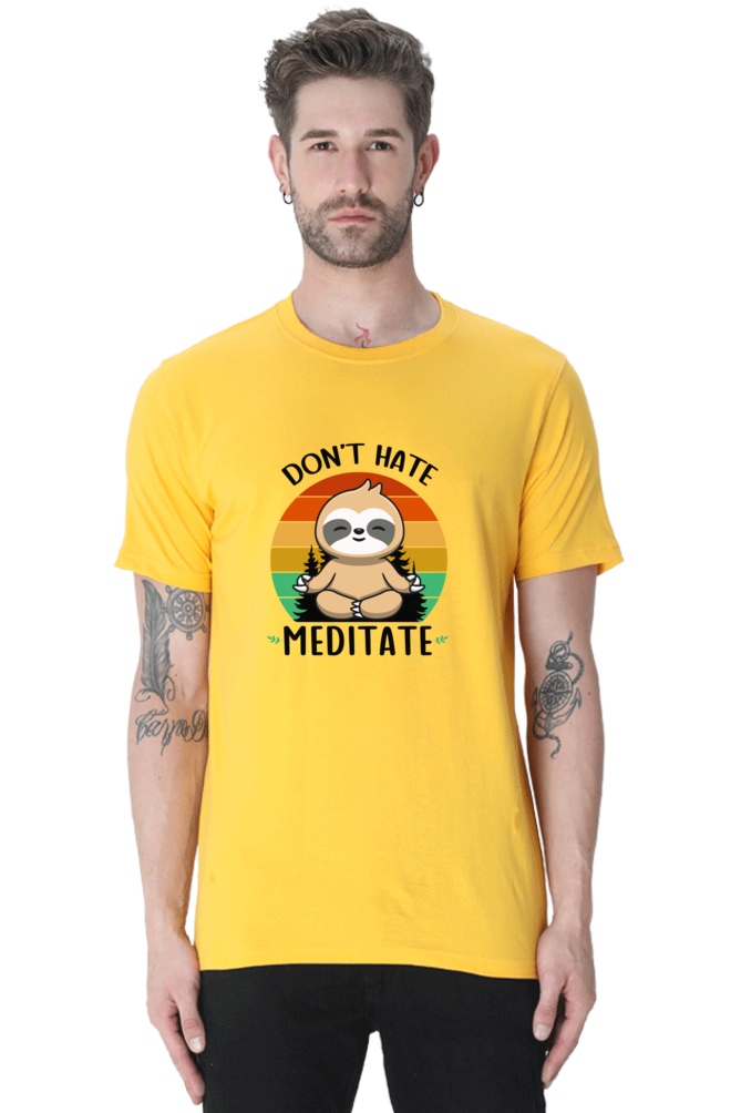 Don't Hate Meditate - Regular Classic Unisex T-shirt