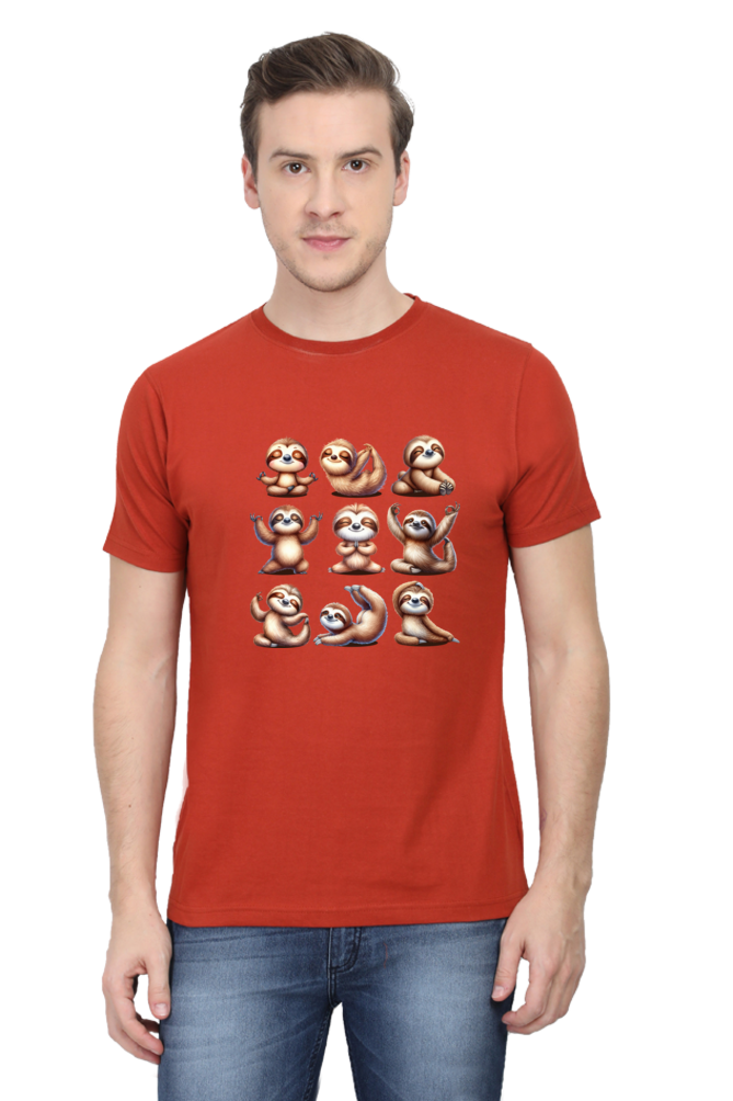 Sloth doing YOGA Positions Regular Classic Unisex T-shirt (Limited Edition)