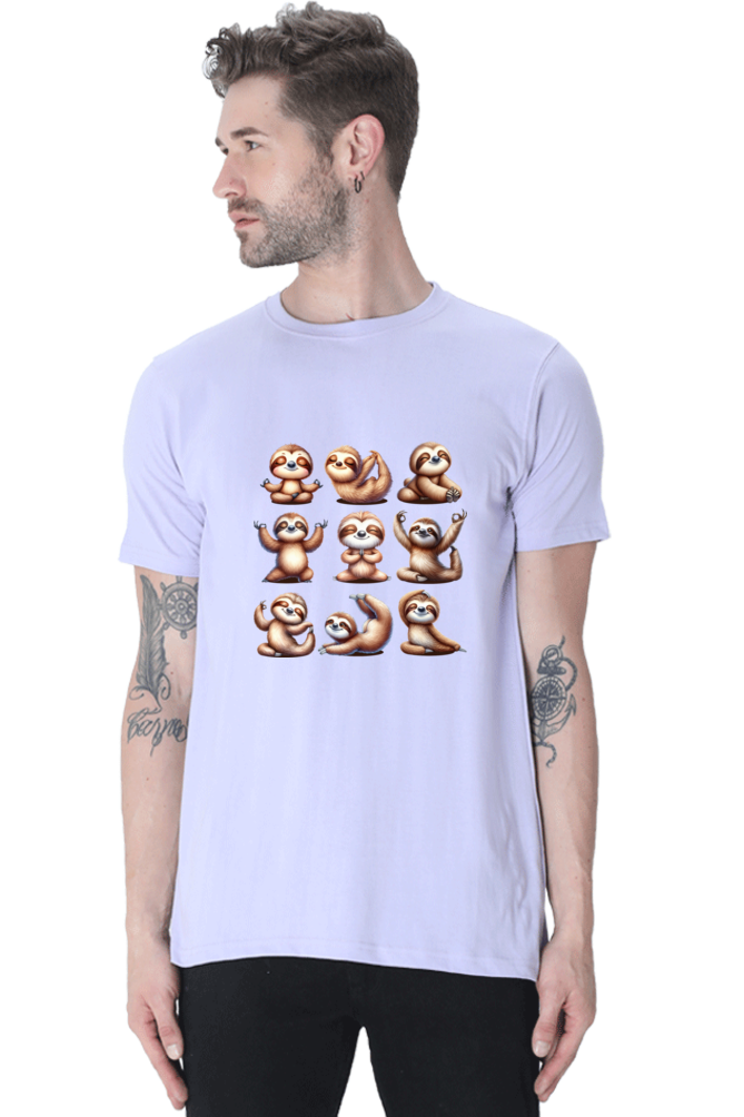 Sloth doing YOGA Positions Regular Classic Unisex T-shirt (Limited Edition)