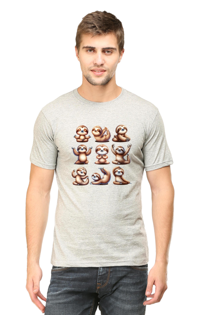 Sloth doing YOGA Positions Regular Classic Unisex T-shirt (Limited Edition)