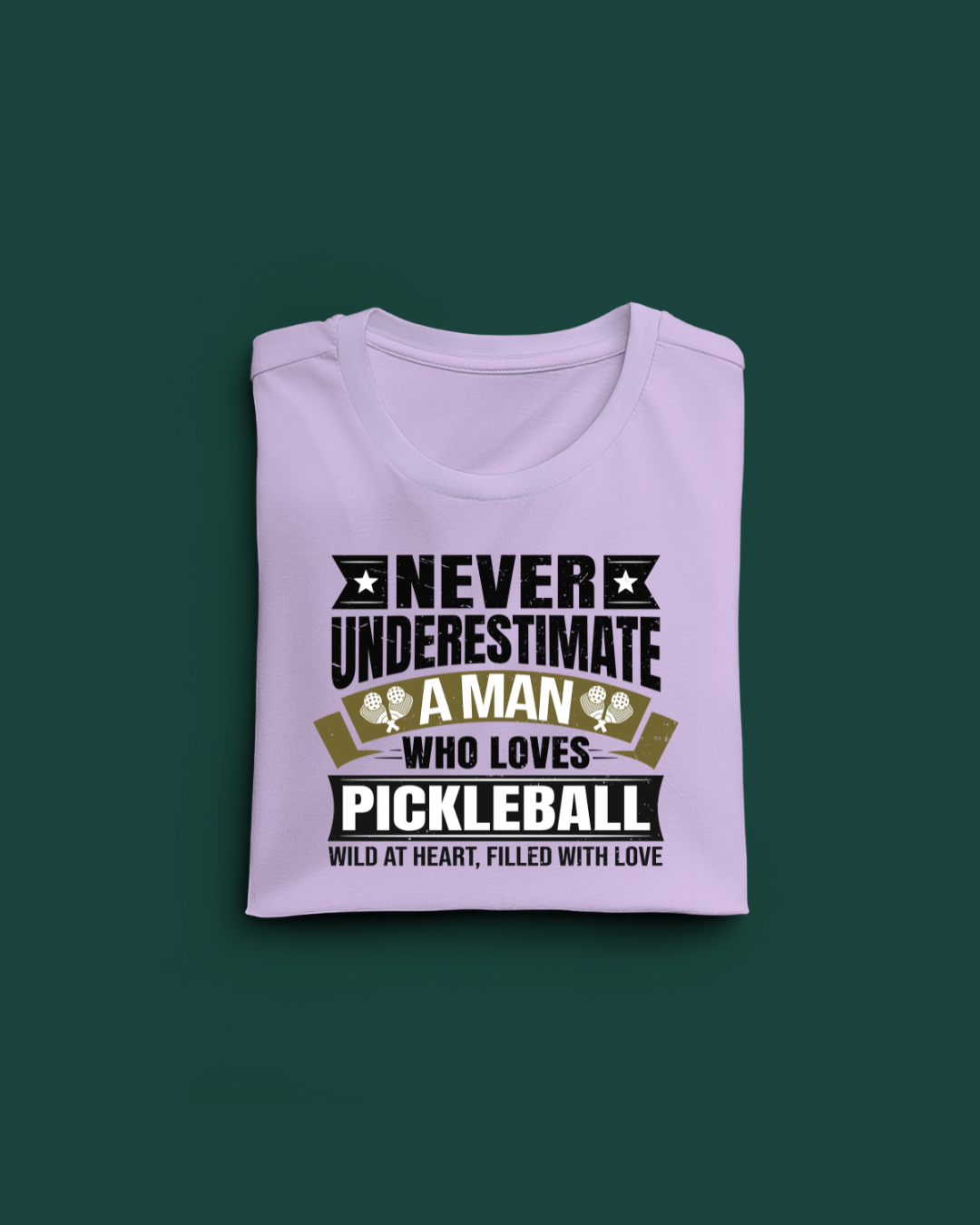Never Underestimate a Man who Loves Pickle Ball Limited Edition Regular T-shirt