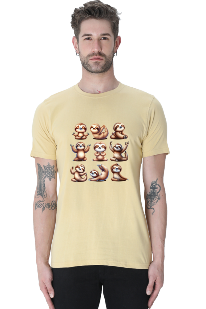 Sloth doing YOGA Positions Regular Classic Unisex T-shirt (Limited Edition)