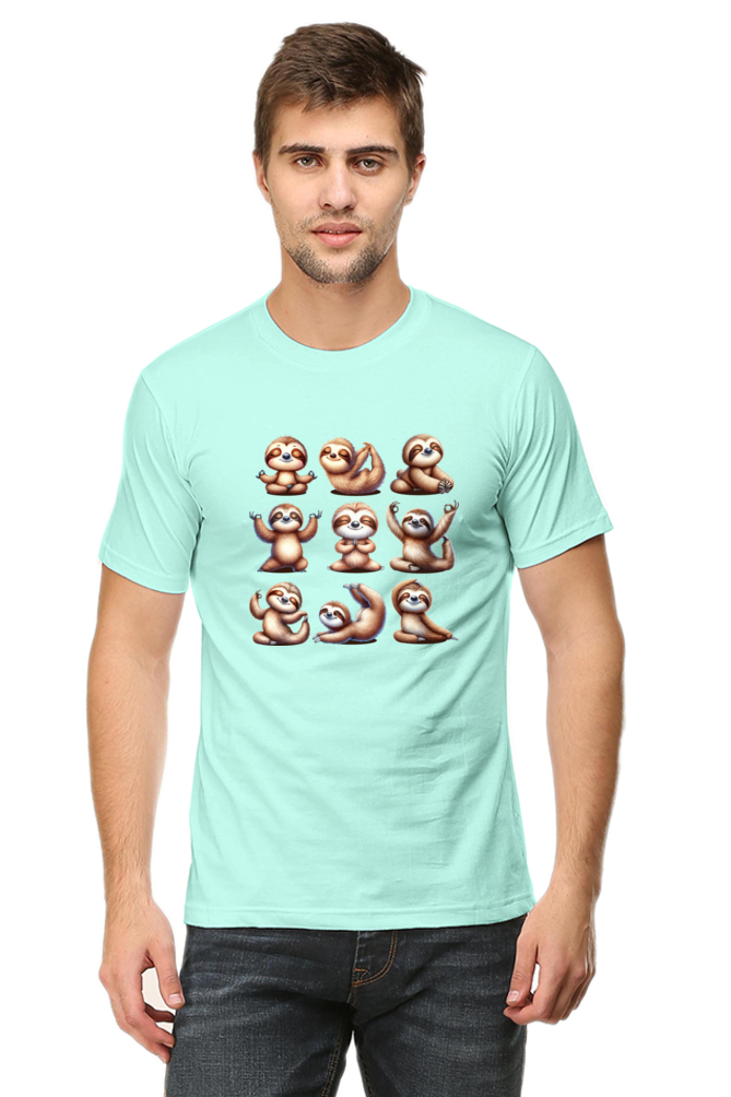 Sloth doing YOGA Positions Regular Classic Unisex T-shirt (Limited Edition)
