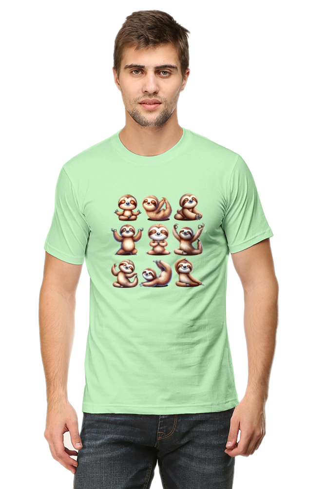 Sloth doing YOGA Positions Regular Classic Unisex T-shirt (Limited Edition)