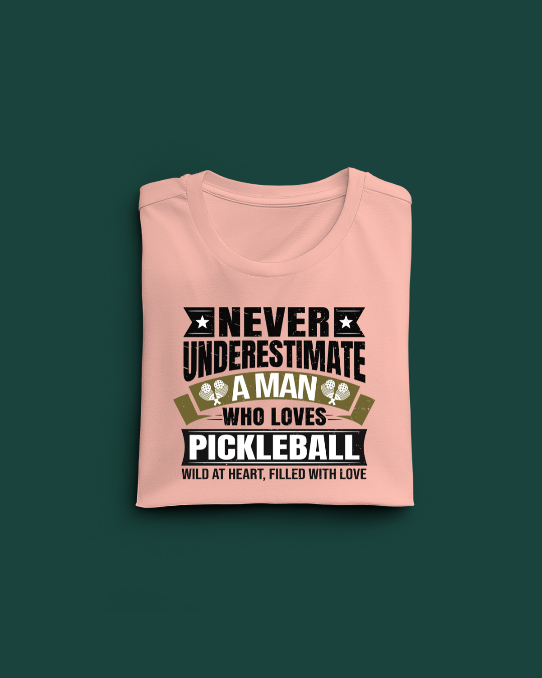 Never Underestimate a Man who Loves Pickle Ball Limited Edition Regular T-shirt