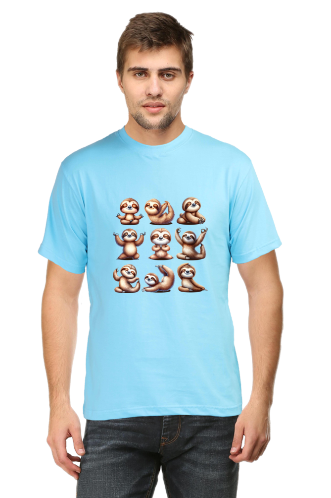 Sloth doing YOGA Positions Regular Classic Unisex T-shirt (Limited Edition)