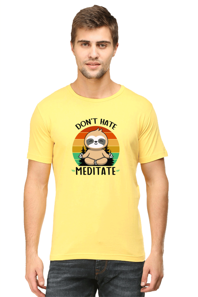 Don't Hate Meditate - Regular Classic Unisex T-shirt
