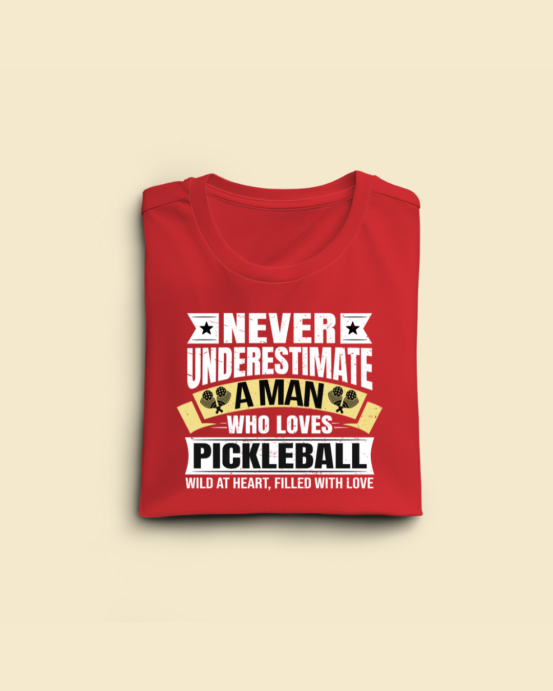 Never Underestimate a Man who Loves Pickle Ball Limited Edition Regular T-shirt