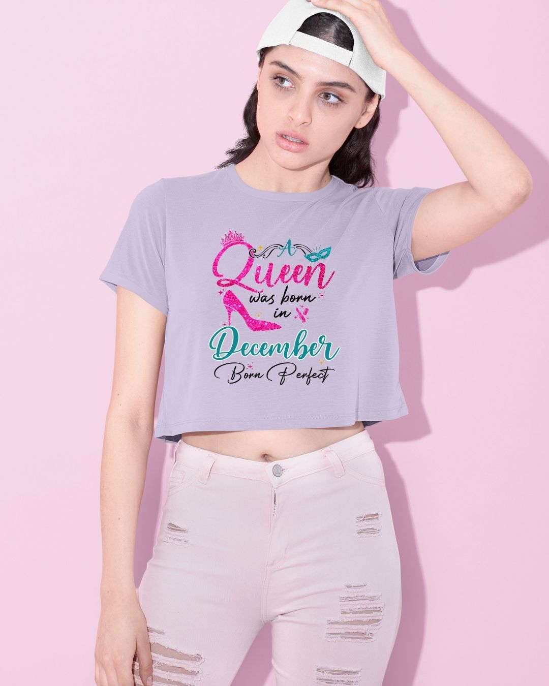 A Queen was born in December Limited Edition Premium Crop Top