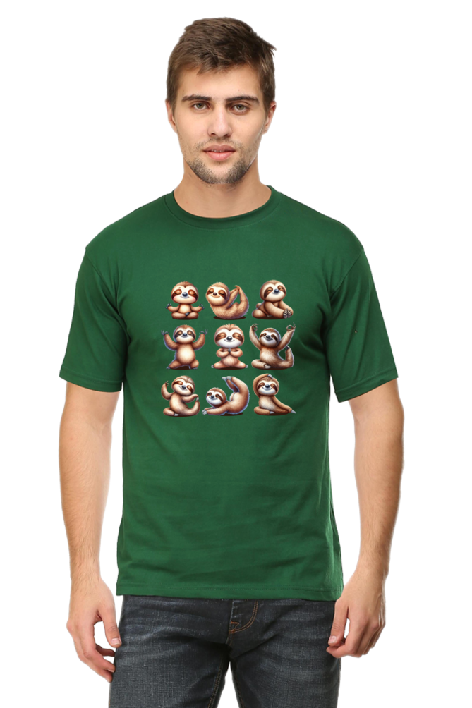 Sloth doing YOGA Positions Regular Classic Unisex T-shirt (Limited Edition)