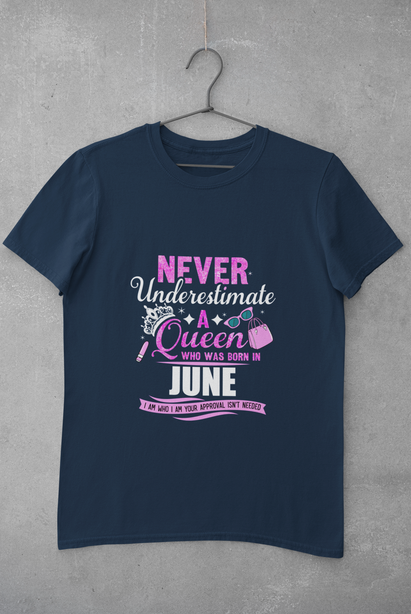 Never Underestimate a Queen was born in June Limited Edition Premium T-shirt