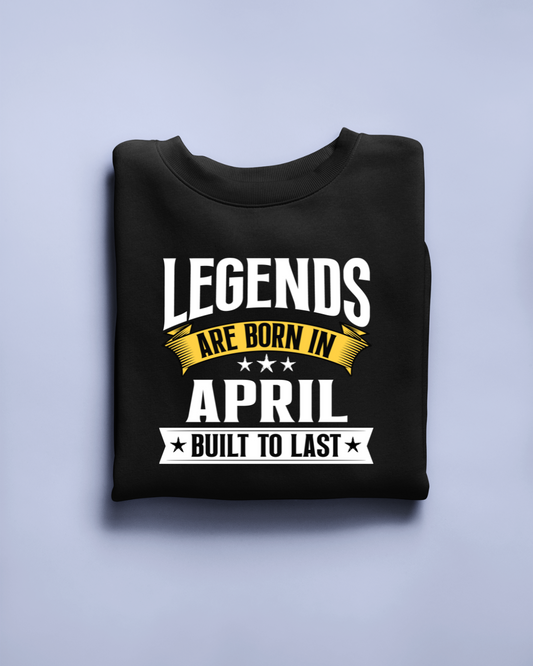 Legend are Born in April Regular Classic Unisex T-shirt