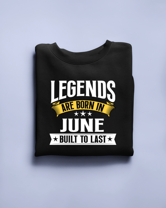 Legend are Born in June Regular Classic Unisex T-shirt