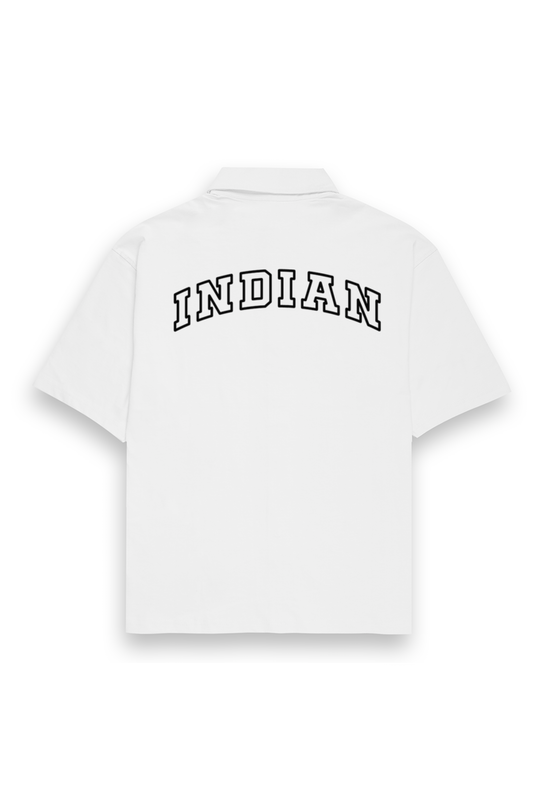 INDIAN Half Sleeve Oversized Unisex Shirt - 100% Premium Cotton (Light)