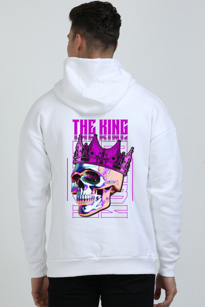 The King Skull with Crown Oversized Premium Hooded Sweatshirt