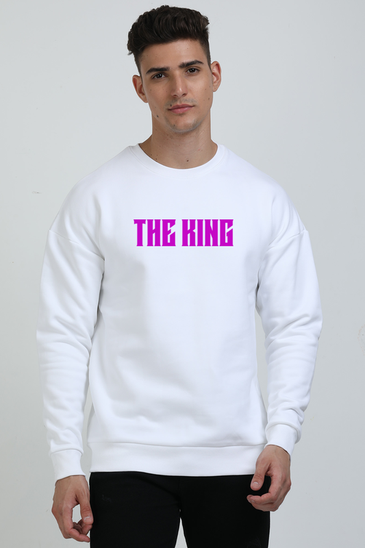 The King Skull with Crown Unisex Oversized Premium Sweatshirt