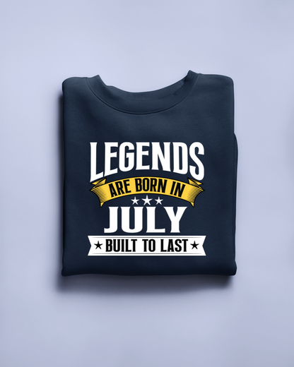 Legend are Born in July Regular Classic Unisex T-shirt