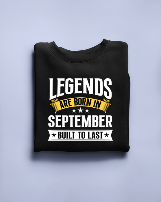 Legend are Born in September Regular Classic Unisex T-shirt