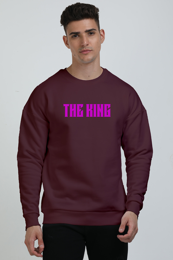 The King Skull with Crown Unisex Oversized Premium Sweatshirt