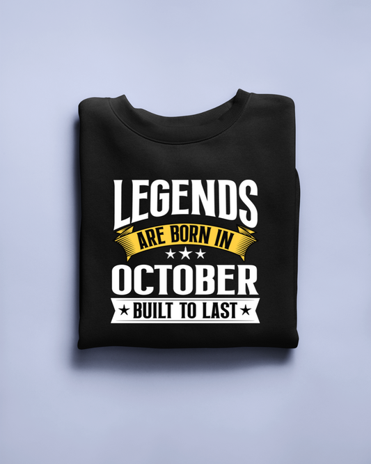 Legend are Born in October Regular Classic Unisex T-shirt