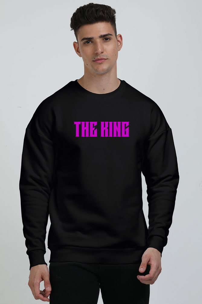 The King Skull with Crown Unisex Oversized Premium Sweatshirt