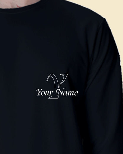 Personalised Cursive Letter Name Custom Printed Premium Sweatshirt