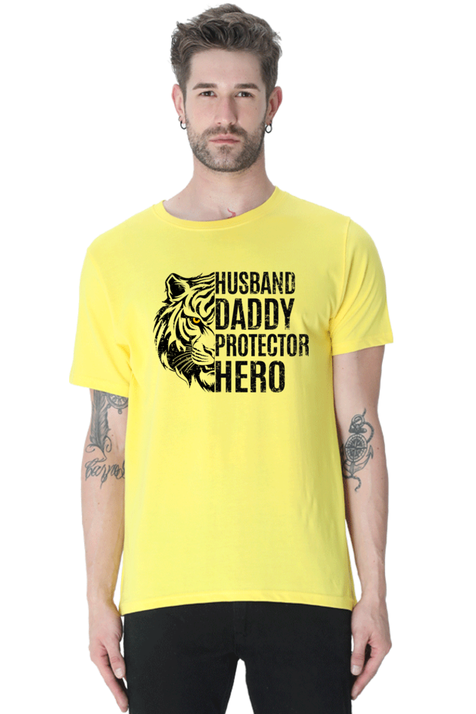 Husband, Daddy, Protector, Hero - Regular Classic Unisex T-shirt