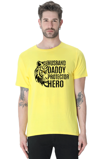 Husband, Daddy, Protector, Hero - Regular Classic Unisex T-shirt