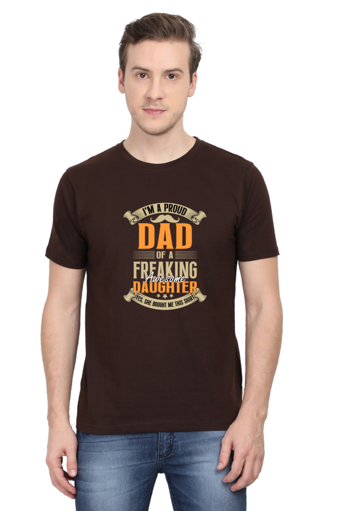 I'm a Proud Dad of a Freaking Awesome Daughter - Regular Classic Unisex T-shirt