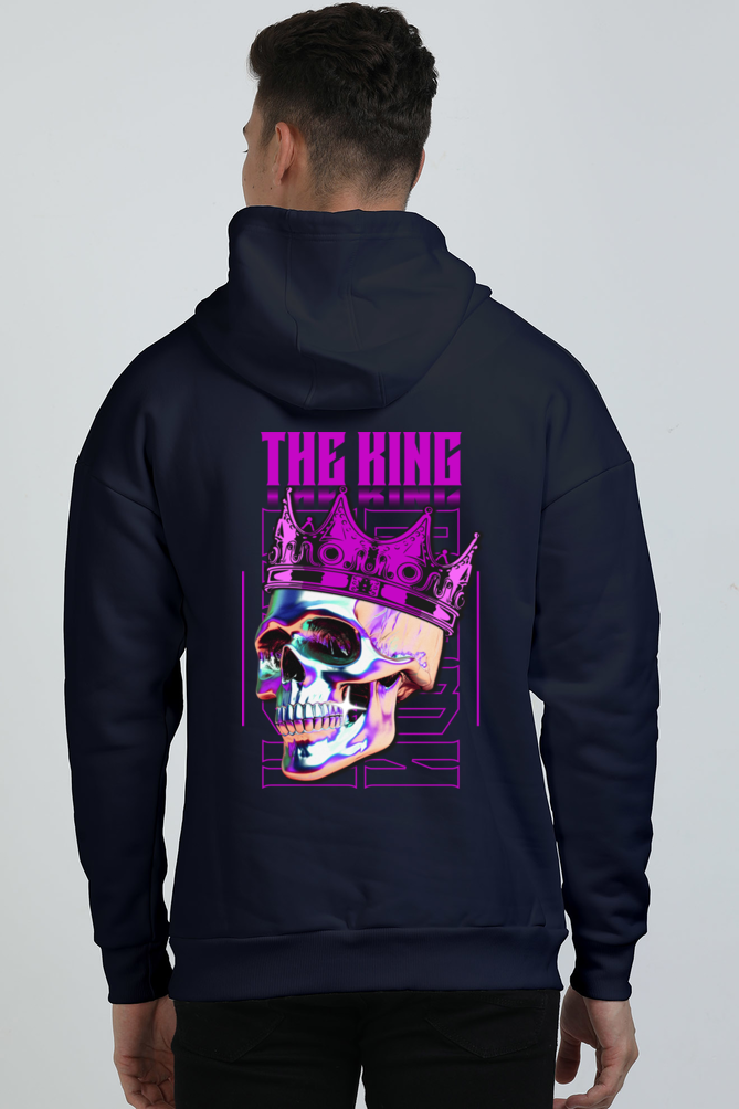 The King Skull with Crown Oversized Premium Hooded Sweatshirt