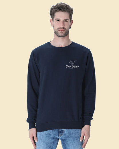 Personalised Cursive Letter Name Custom Printed Premium Sweatshirt