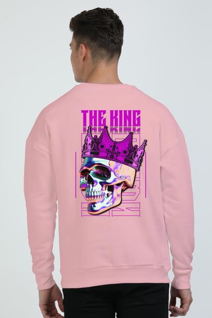 The King Skull with Crown Unisex Oversized Premium Sweatshirt