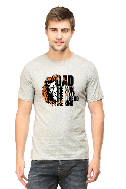 DAD The Man, The Myth, The Legend, The King - Regular Classic Unisex T-shirt (White)