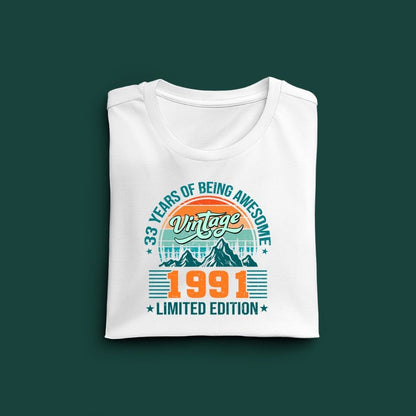 Vintage 1991 Limited Edition Regular Classic Premium T-shirt