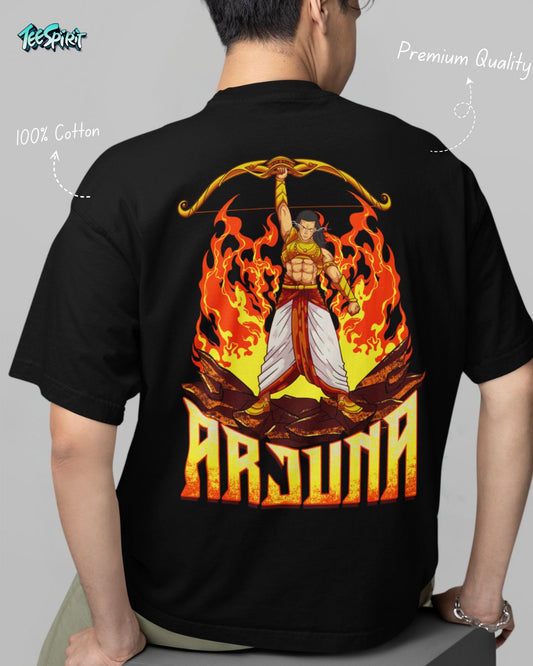 ARJUNA - The Greatest Warrior of All Time Oversized T-Shirt