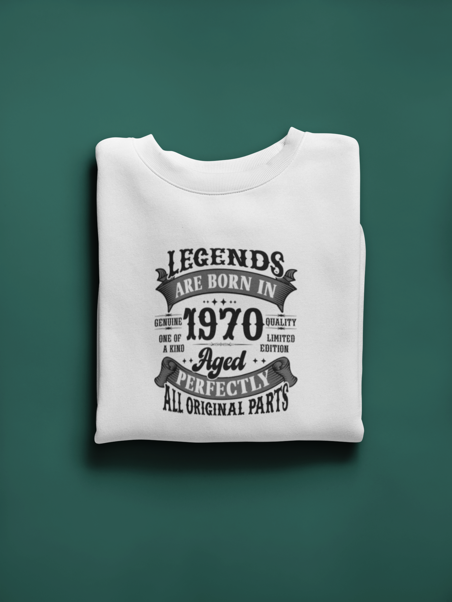 Legends Are Born Vintage in 1970 T-Shirt | Birth Year Edition