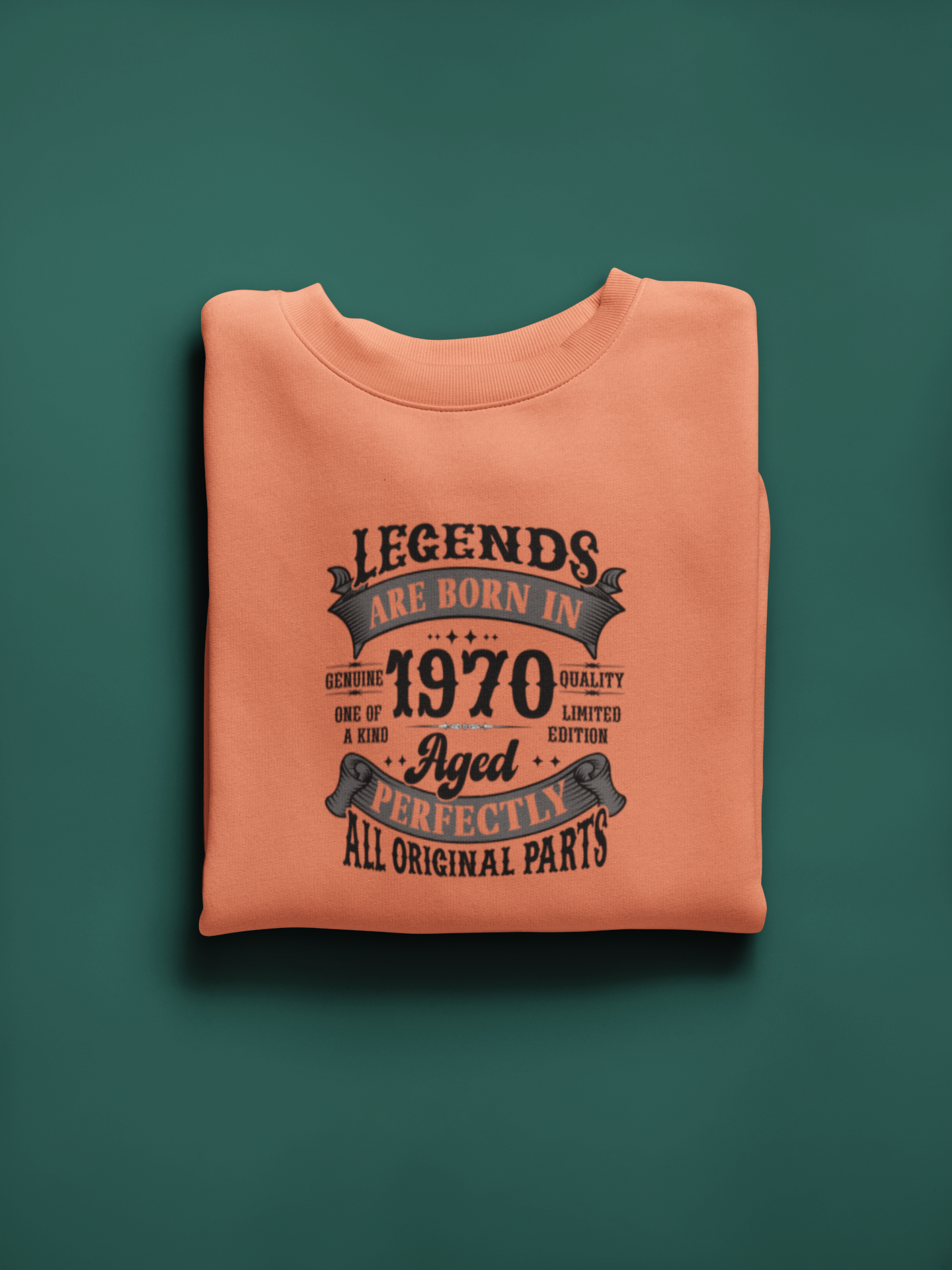 Legends Are Born Vintage in 1970 T-Shirt | Birth Year Edition