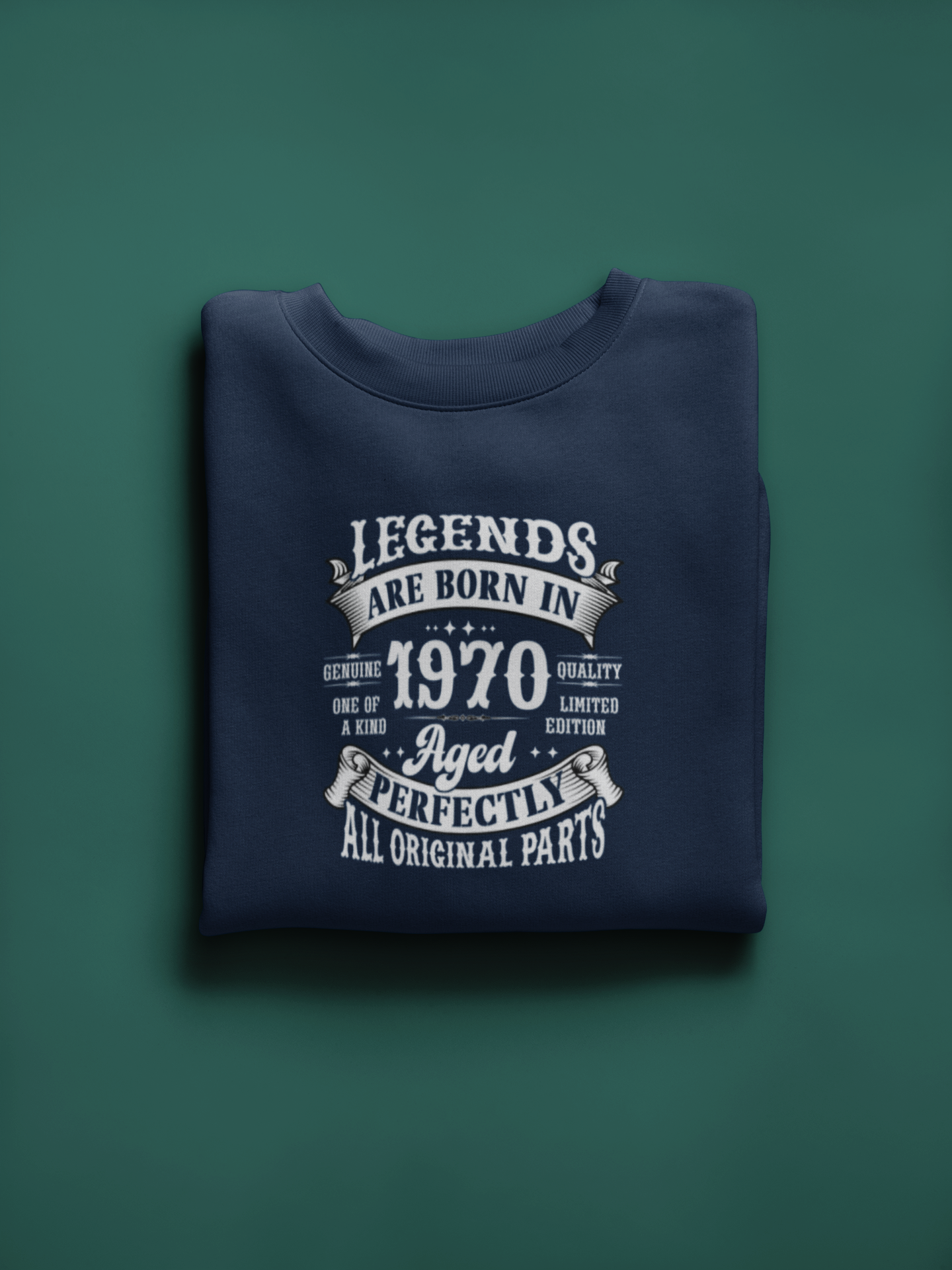 Legends Are Born Vintage in 1970 T-Shirt | Birth Year Edition