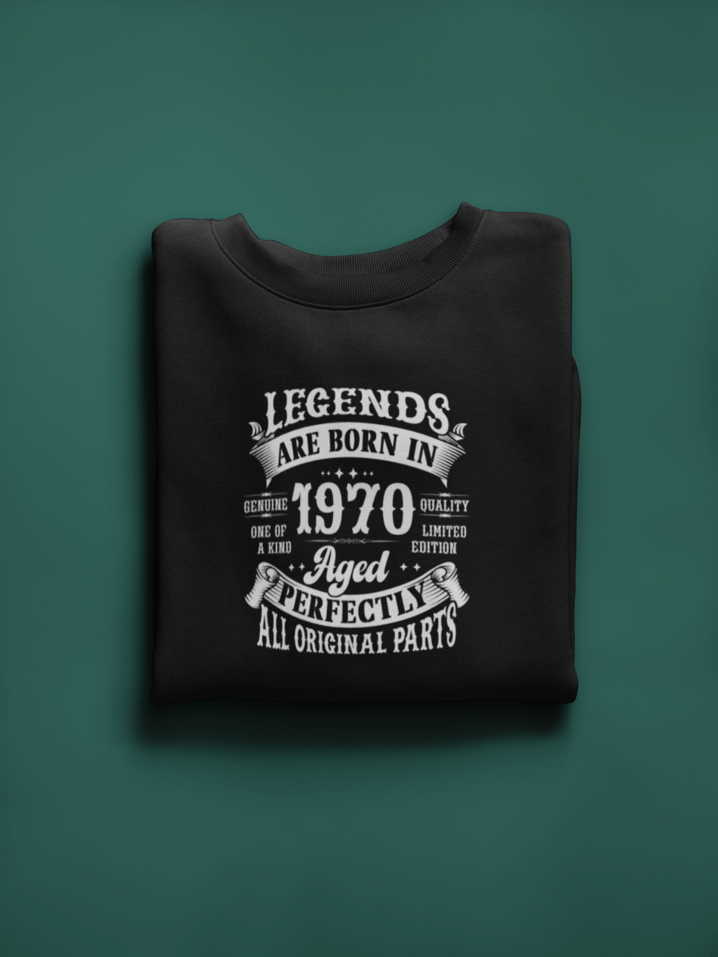 Legends Are Born Vintage in 1970 T-Shirt | Birth Year Edition